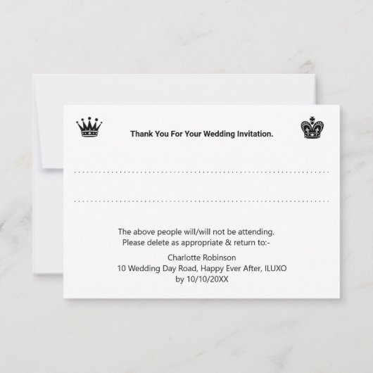 Elegant Blush Roze Groen Bloemen Rozen Bruiloft In RSVP Kaartje (Achterkant)