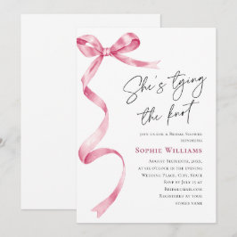 Elegant Blush Roze Hand getrokken boog Vrijgezelle Kaart