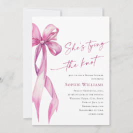 Elegant Blush Roze Hand getrokken boog Vrijgezelle Kaart