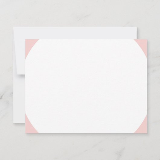 Elegant Blush Roze handgeschreven Script Name Mode Notitiekaartje (Achterkant)