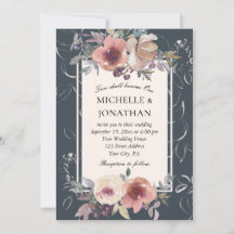 Elegant Blush Roze Herfst Bloemen Christelijk Brui