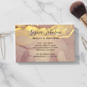 Elegant Blush Roze Marmer Custom Visitekaartje