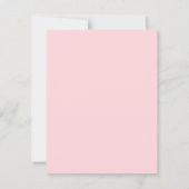 Elegant Blush Roze Monogram Eenvoudige Moderne Sja Notitiekaartje (Achterkant)