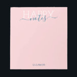 Elegant blush roze naam notitieblok<br><div class="desc">Elegant blush roze notebook</div>