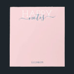 Elegant blush roze naam notitieblok<br><div class="desc">Elegant blush roze notebook</div>