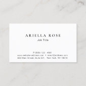 Elegant Blush Roze Ombre Clean Professional Visitekaartje (Achterkant)