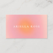 Elegant Blush Roze Ombre Clean Professional Visitekaartje (Voorkant)
