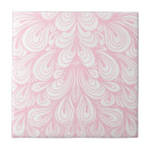 Elegant Blush Roze Patroon Tegeltje (Voorkant)