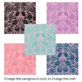 Elegant Blush Roze Patroon Tegeltje