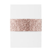 Elegant Blush Roze Rose Goud Bruiloft Uitnodigingen Wikkel (Achterkant Voorbeeld)