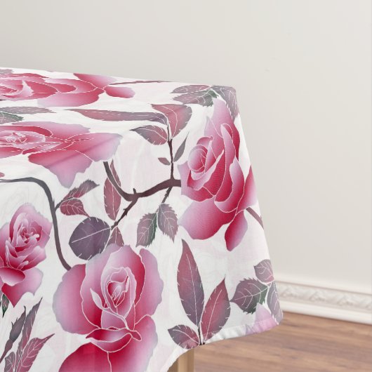 Elegant Blush Roze Roze Bloem Tafelkleed (Voorbeeld)