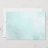 Elegant Blush Roze Roze Roze en Blauw Hartelijk da Bedankkaart (Achterkant)