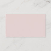 Elegant Blush Roze RSVP QR Code Bruiloft Informatiekaartje (Achterkant)