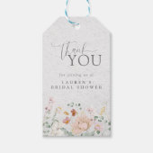 Elegant Blush Roze Tuin Bloemen Vrijgezellenfeest Cadeaulabel (Voorkant)