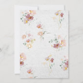Elegant Blush Roze Tuin Bloemen Vrijgezellenfeest Kaart (Achterkant)