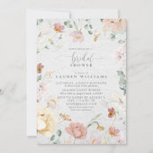 Elegant Blush Roze Tuin Bloemen Vrijgezellenfeest Kaart (Voorkant)