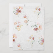 Elegant Blush Roze Tuin Bloemen Vrijgezellenfeest Kaart (Achterkant)