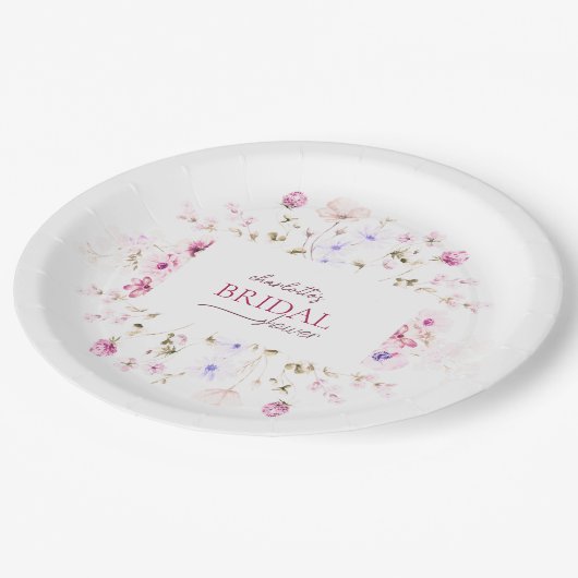 Elegant Blush Roze Vrijgezellenfeest Papier Bord (Gekanteld)