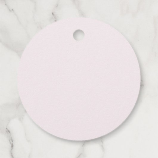 Elegant Blush Roze Vrijgezellenfeest Tea Party Bedankjes Labels (Achterkant)
