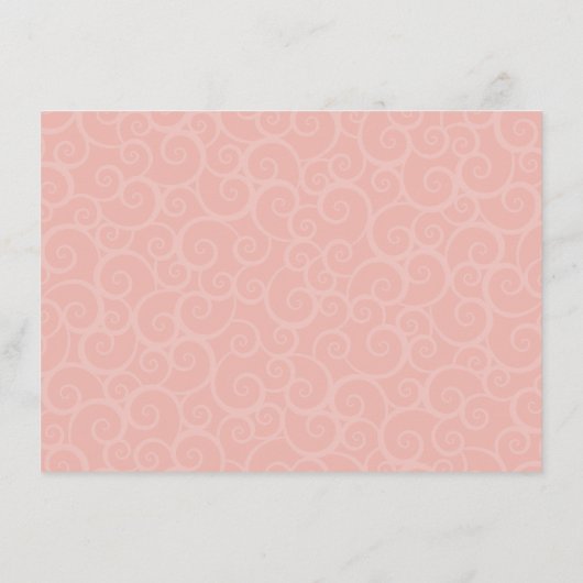 Elegant Blush Roze Vrijgezellenfeest wil Advieskaart (Achterkant)