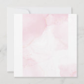 Elegant blush roze waterverf baby shower (Achterkant)