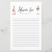 Elegant Blush Roze Wijn Vrijgezellenfeest Advies K (Voorkant)