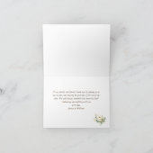 Elegant Blush Rozen Rustic Wood Lantern Bedankkaart (Binnen)