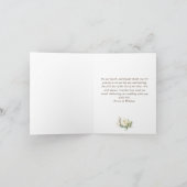 Elegant Blush Rozen Rustic Wood Lantern Bedankkaart (Binnen)