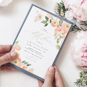 Elegant Blush & Sage Groen Baby shower Kaart