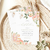 Elegant Blush & Sage Groen Vrijgezellenfeest Kaart