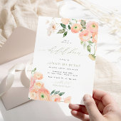 Elegant Blush & Sage Groen Vrijgezellenfeest Kaart