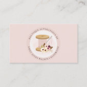 Elegant Blush Spool Needle Waterverf Flora Tailor Visitekaartje (Voorkant)