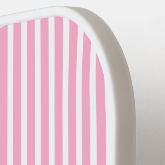 Elegant Blush Striped Monogram Pickleball Paddle (Links Detail)