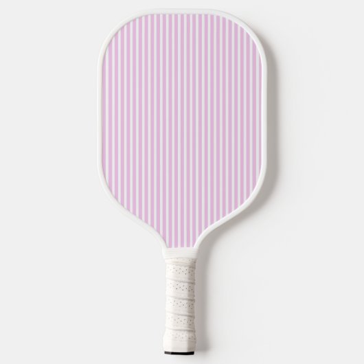 Elegant Blush Striped Monogram Pickleball Paddle (Achterkant)