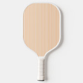 Elegant Blush Striped Monogram Pickleball Paddle (Achterkant)
