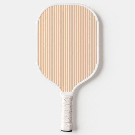 Elegant Blush Striped Monogram Pickleball Paddle (Achterkant)