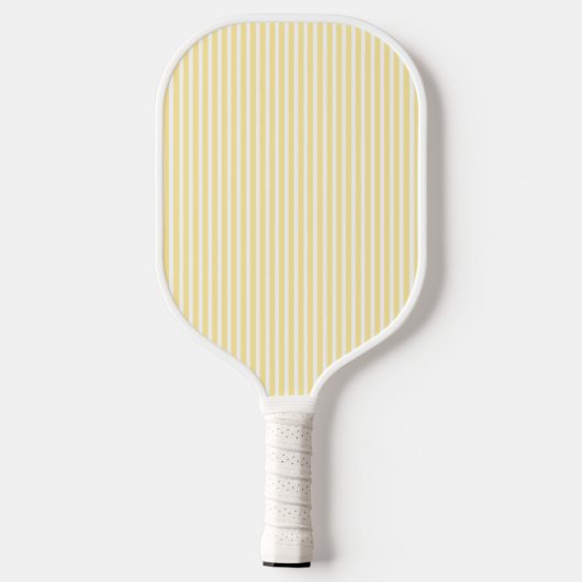 Elegant Blush Striped Monogram Pickleball Paddle (Achterkant)