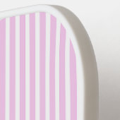 Elegant Blush Striped Monogram Pickleball Paddle (Links Detail)