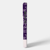 Elegant Blush & Violet Bloempatroon Case-Mate iPhone Case (Achterkant / Links)