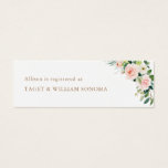 Elegant Blush Vrijgezellenfeest Registry Insert-ka Mini Visitekaartjes<br><div class="desc">Elegant Blush Vrijgezellenfeest Registry Insert-kaarten</div>