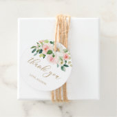 Elegant Blush Waterverf Dank je wel Bedankjes Labels (In situ)