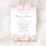 Elegant Blush Waterverf Floral Roos Vrijgezellenfe Kaart<br><div class="desc">Elegant Blush Waterverf Floral Roos Bridal Shower Invitation Bekijk onze winkel voor nog veel meer bruiloft-uitnodigingen en overeenkomende objecten.</div>