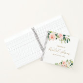 Elegant Blush Waterverf Floral Vrijgezellenfeest G Notitieboek (Binnen)