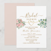 Elegant Blush Waterverf Floral Vrijgezellenfeest Kaart (Voorkant / Achterkant)