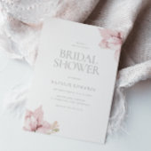 Elegant Blush Waterverf Floral Vrijgezellenfeest Kaart