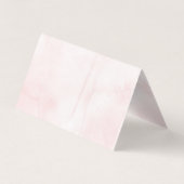 Elegant Blush Waterverf Folded Visitekaartje (Achterkant)