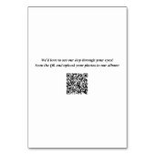 Elegant Blush Waterverf Trouwtafel Nummer Kaart (Achterkant)