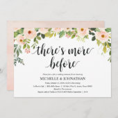 Elegant Blush Wedding Rehearsal Dinner Invites Kaart (Voorkant / Achterkant)
