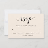 Elegant Blush Wedding RSVP (Voorkant)