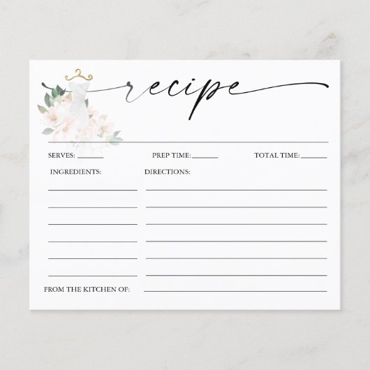 Elegant Blush Wedding Vrijgezellenfeest Recipe Kaa (Voorkant)